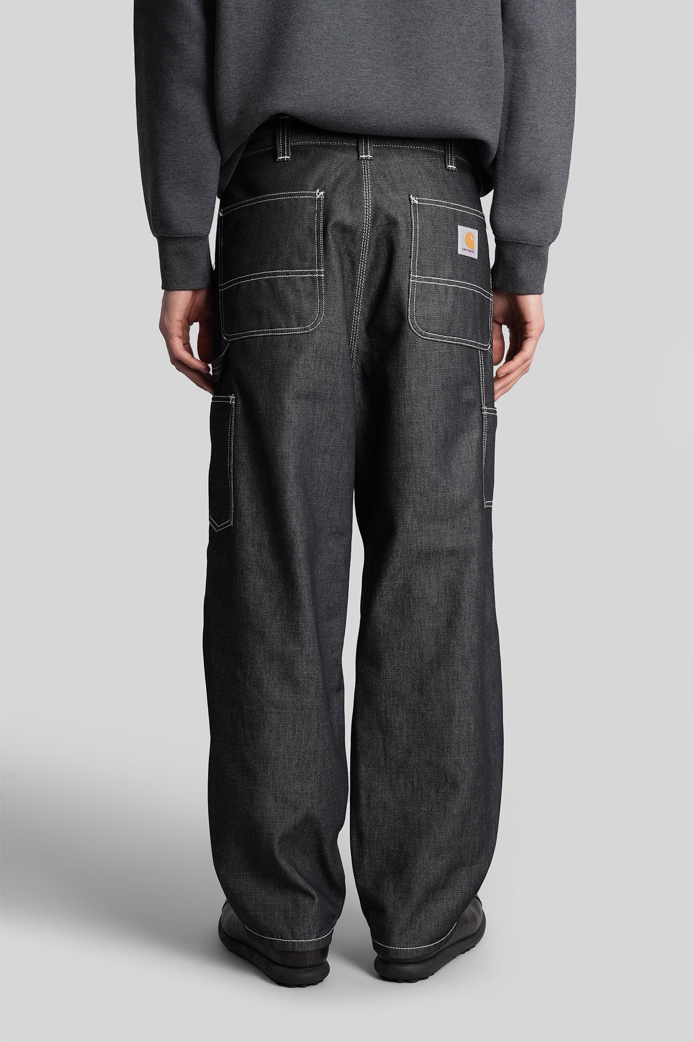 Og single knee pant Jeans in black denim Abbigliamento