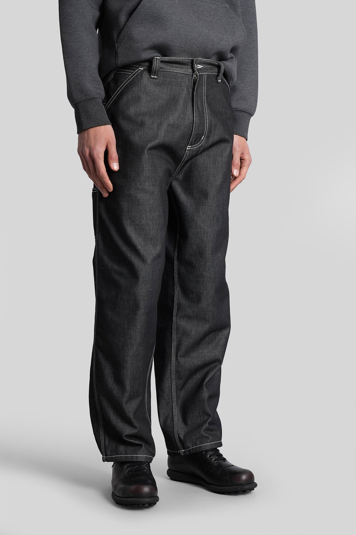 Og single knee pant Jeans in black denim Abbigliamento