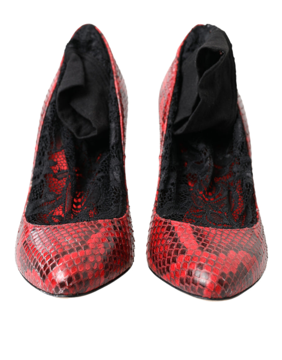 Dolce & Gabbana 100% Leather Ayers pump in red