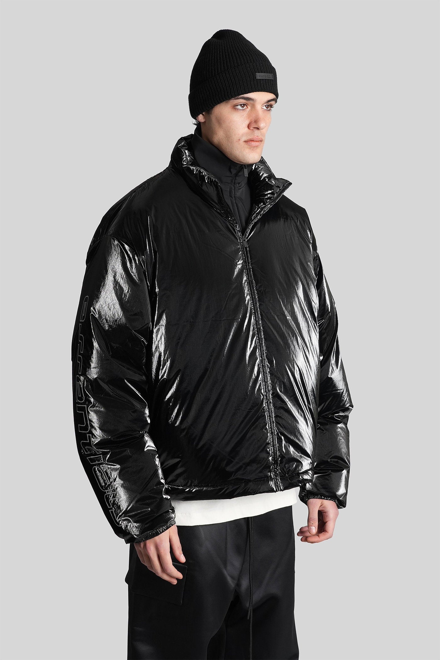 puffer in black nylon Abbigliamento