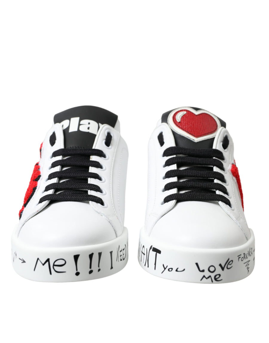 Dolce & Gabbana Leather sneakers in white