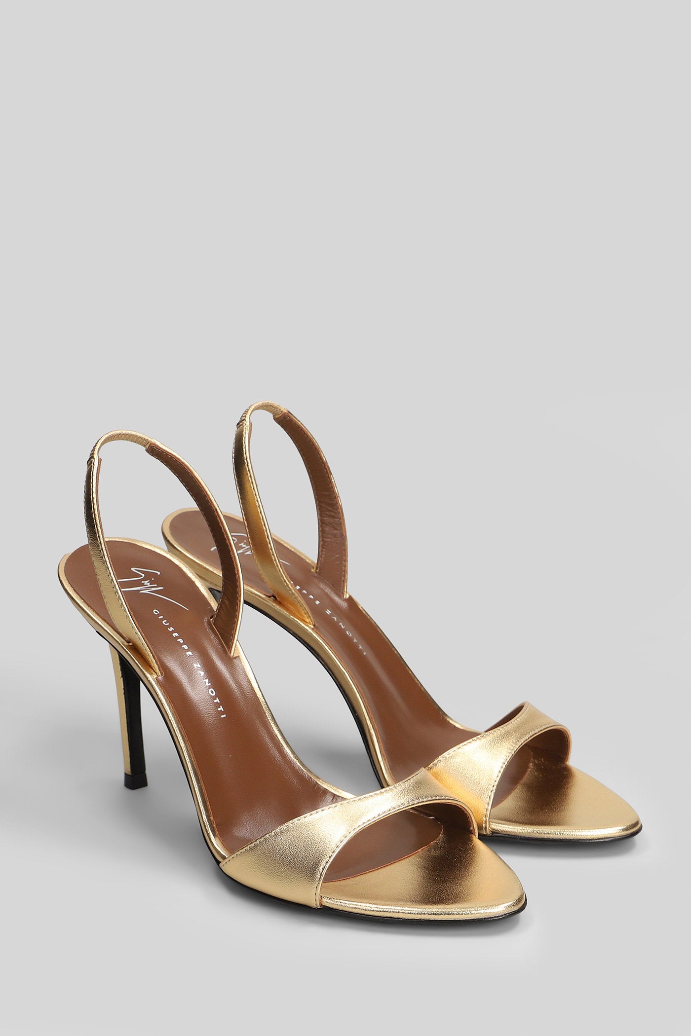 Lilibeth Sandals in gold leather Scarpe