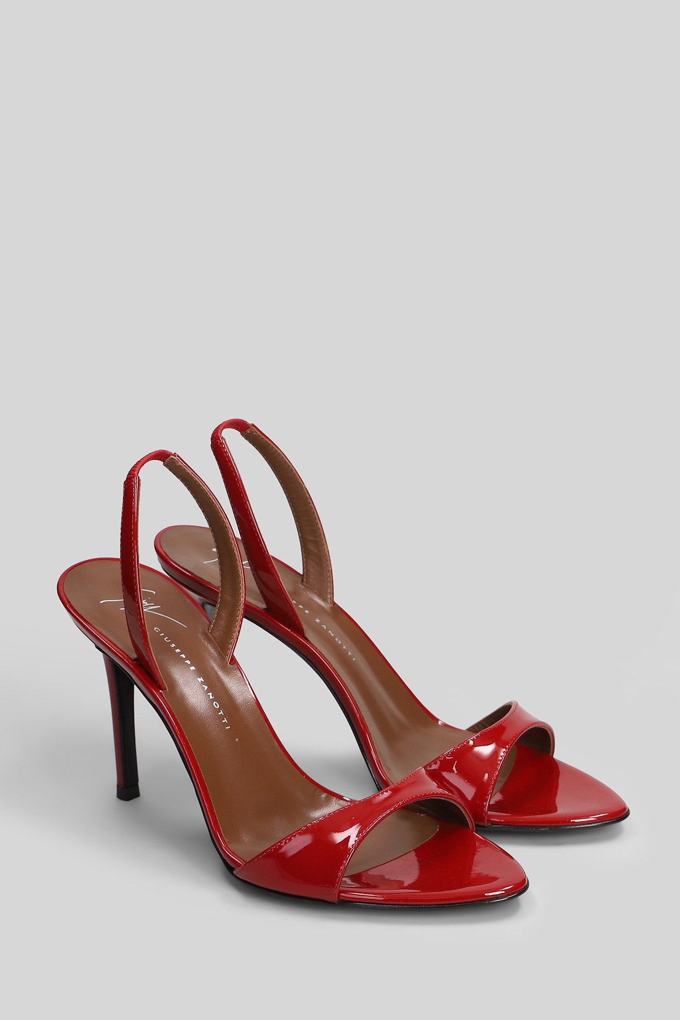 Lilibeth Sandals In Red Patent Leather Scarpe