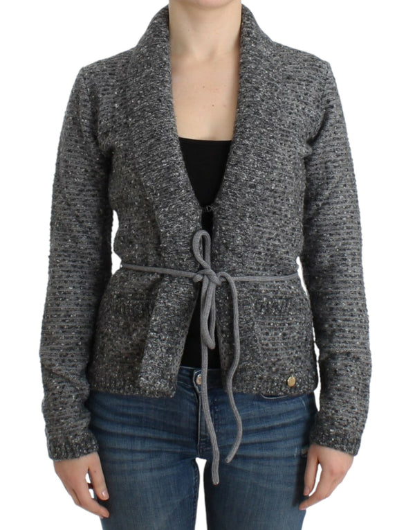 Roberto Cavalli 45% Virgin Wool cardigan in gray