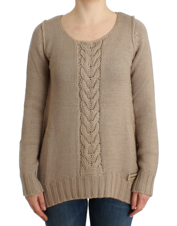 Roberto Cavalli 50% Wool sweater in beige