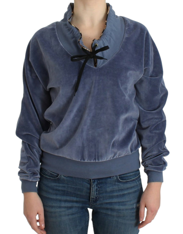 Blue Velvet Cotton Sweater Polyester. Details: Silk Clothing