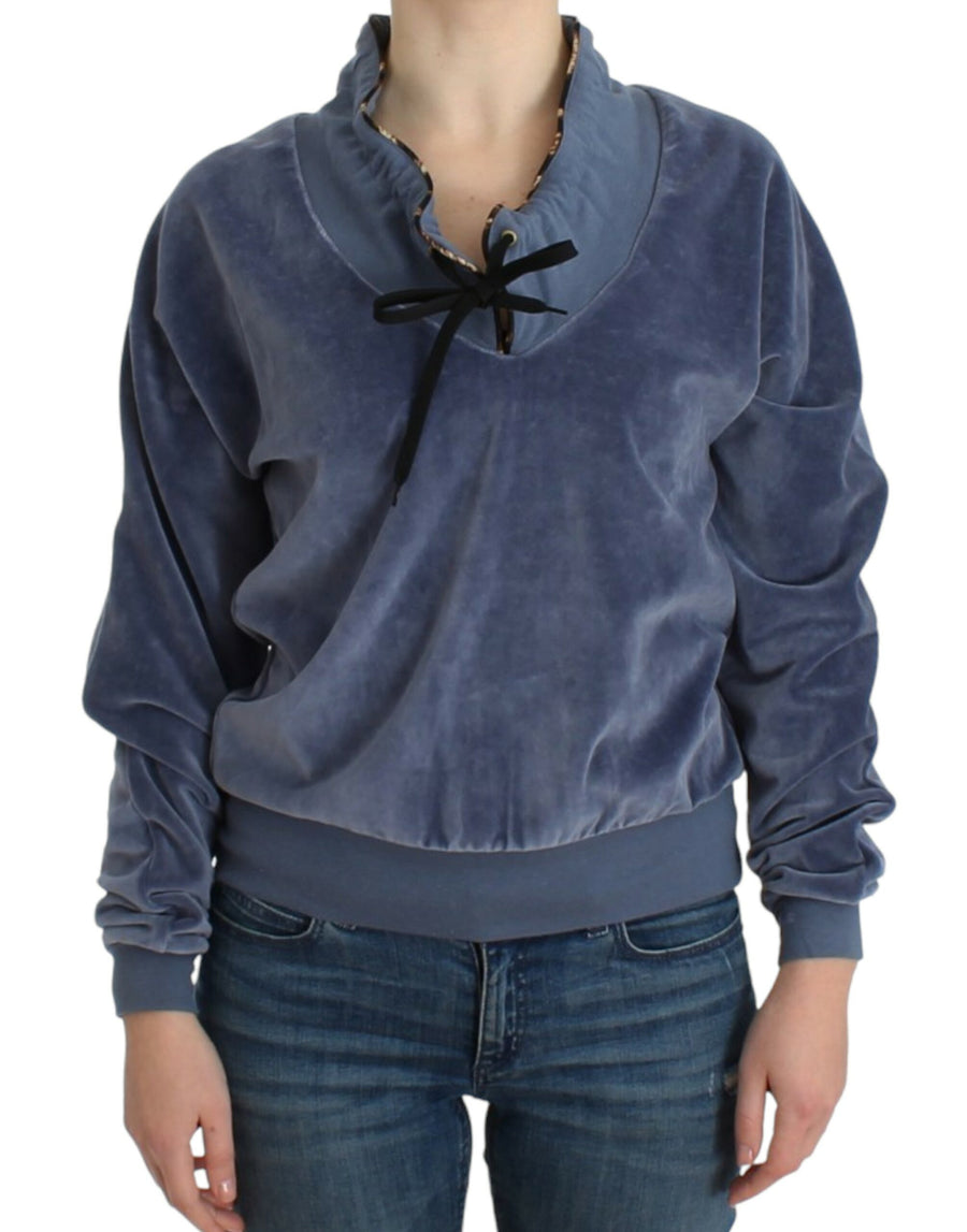 Blue Velvet Cotton Sweater Polyester. Details: Silk Clothing