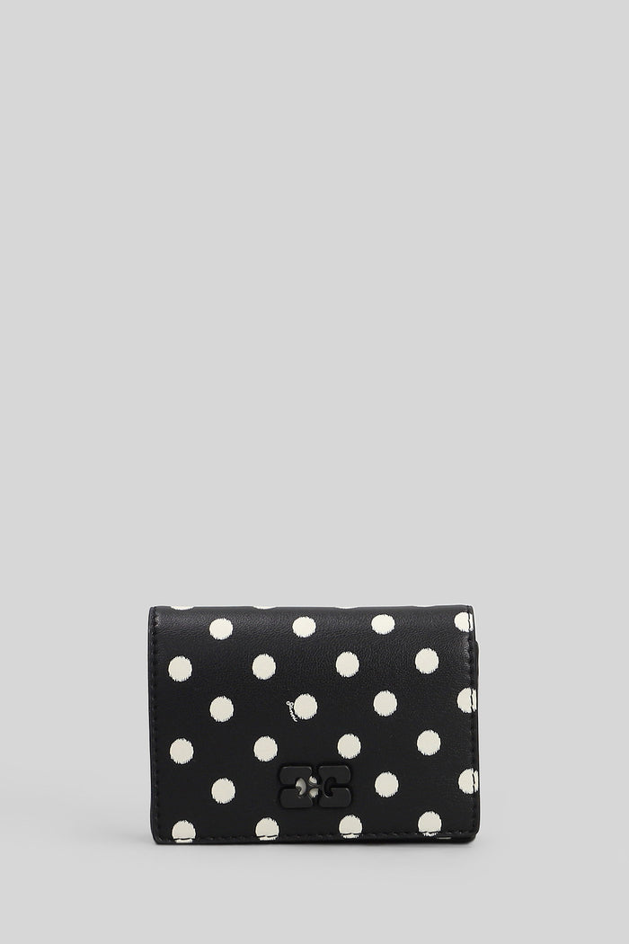 Bou card holder Wallet in black faux leather Accessori