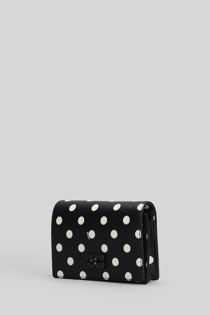 Bou card holder Wallet in black faux leather Accessori