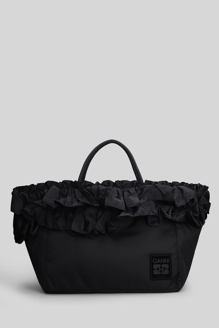 Tote in black nylon Borse