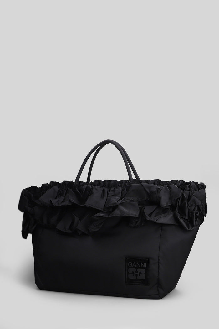 Tote in black nylon Borse