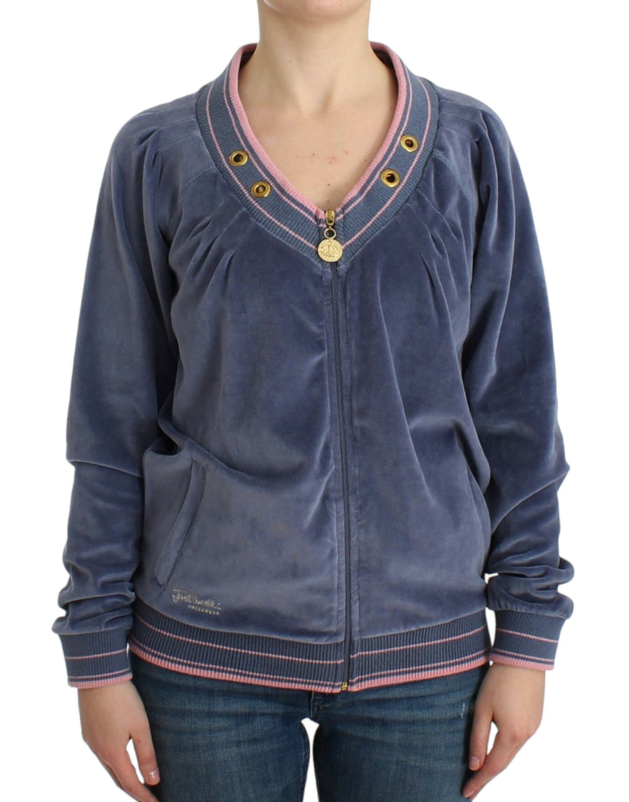 Roberto Cavalli 80% Cotton cardigan in blue