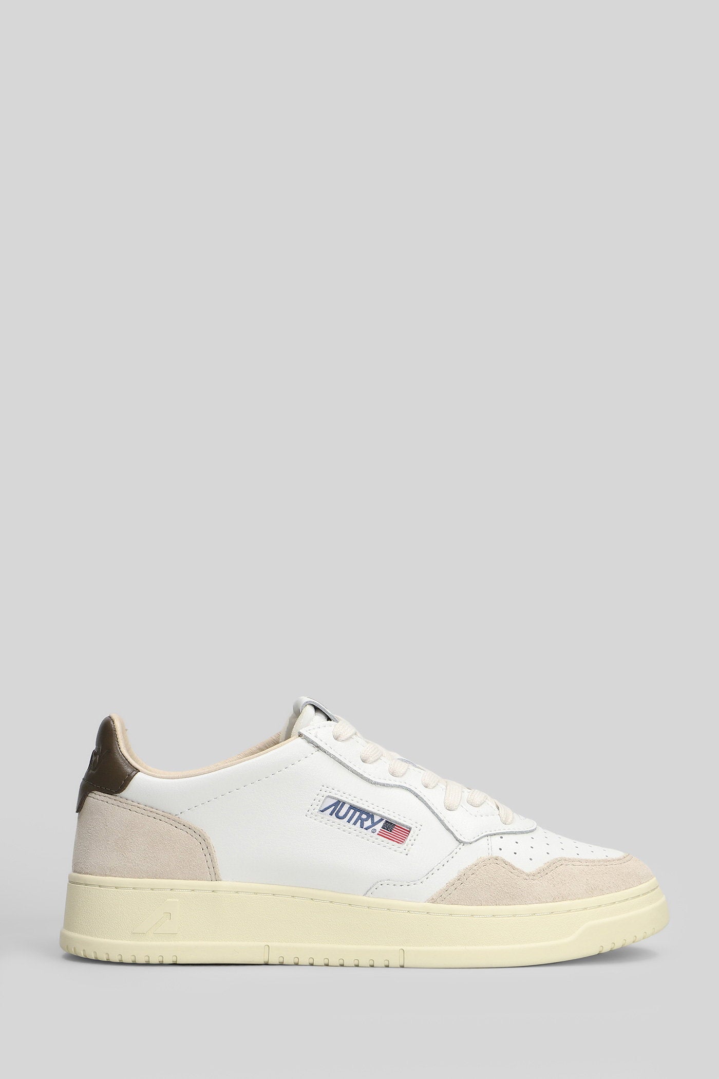 Medalist low Sneakers in white suede and leather Scarpe