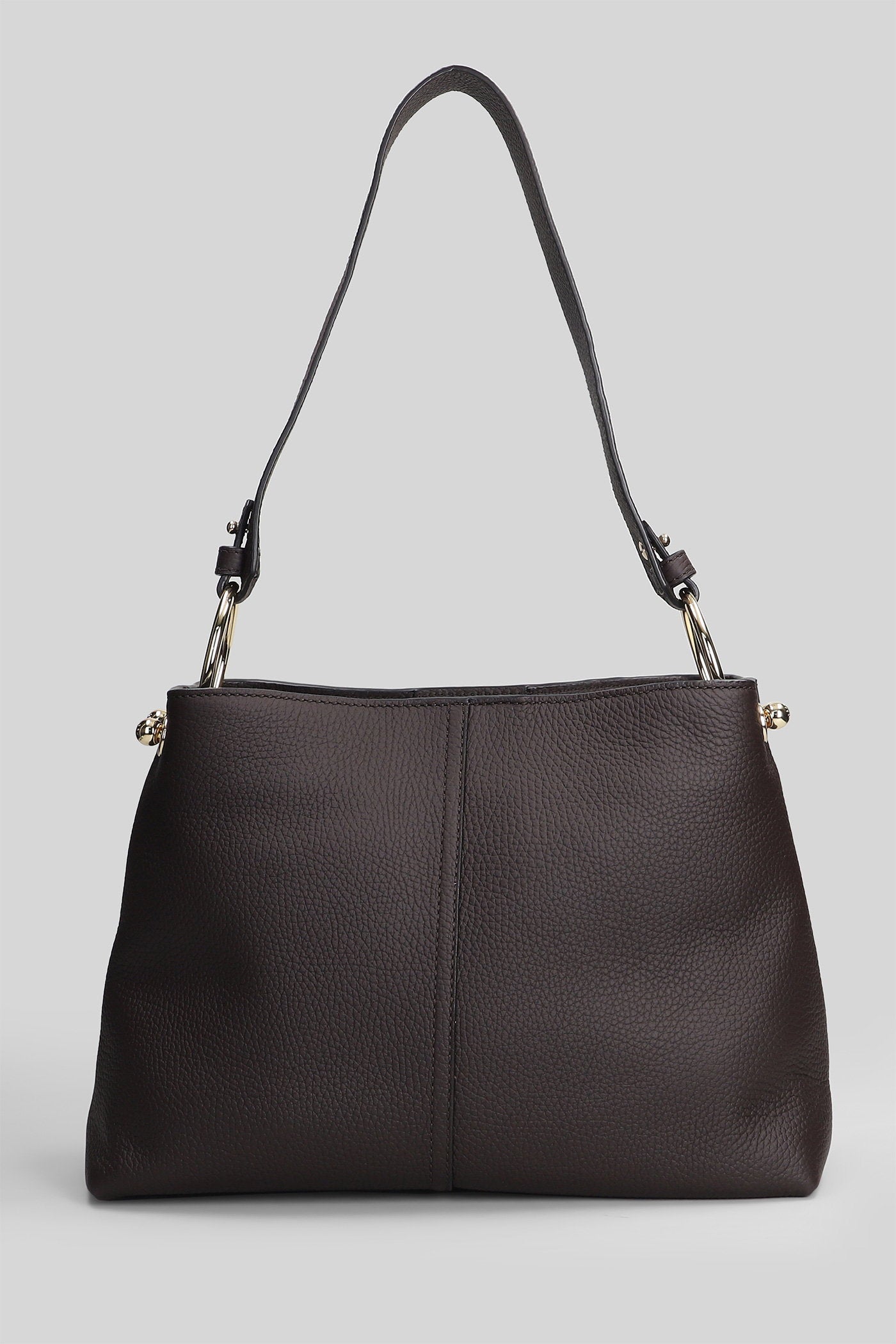 Lana hobo Shoulder bag in brown leather Borse