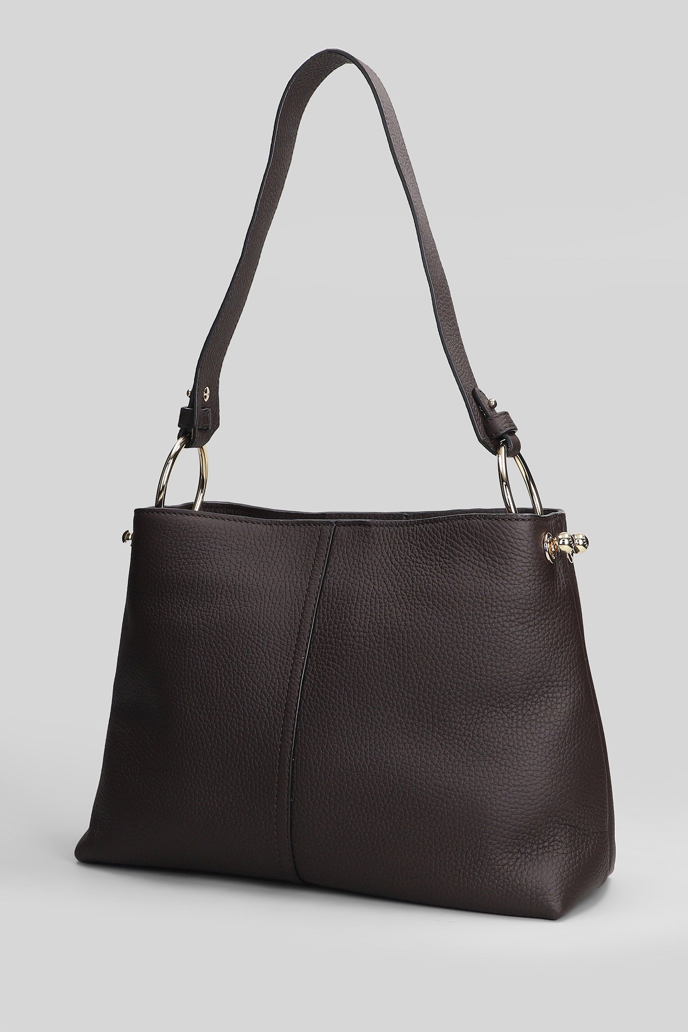 Lana hobo Shoulder bag in brown leather Borse