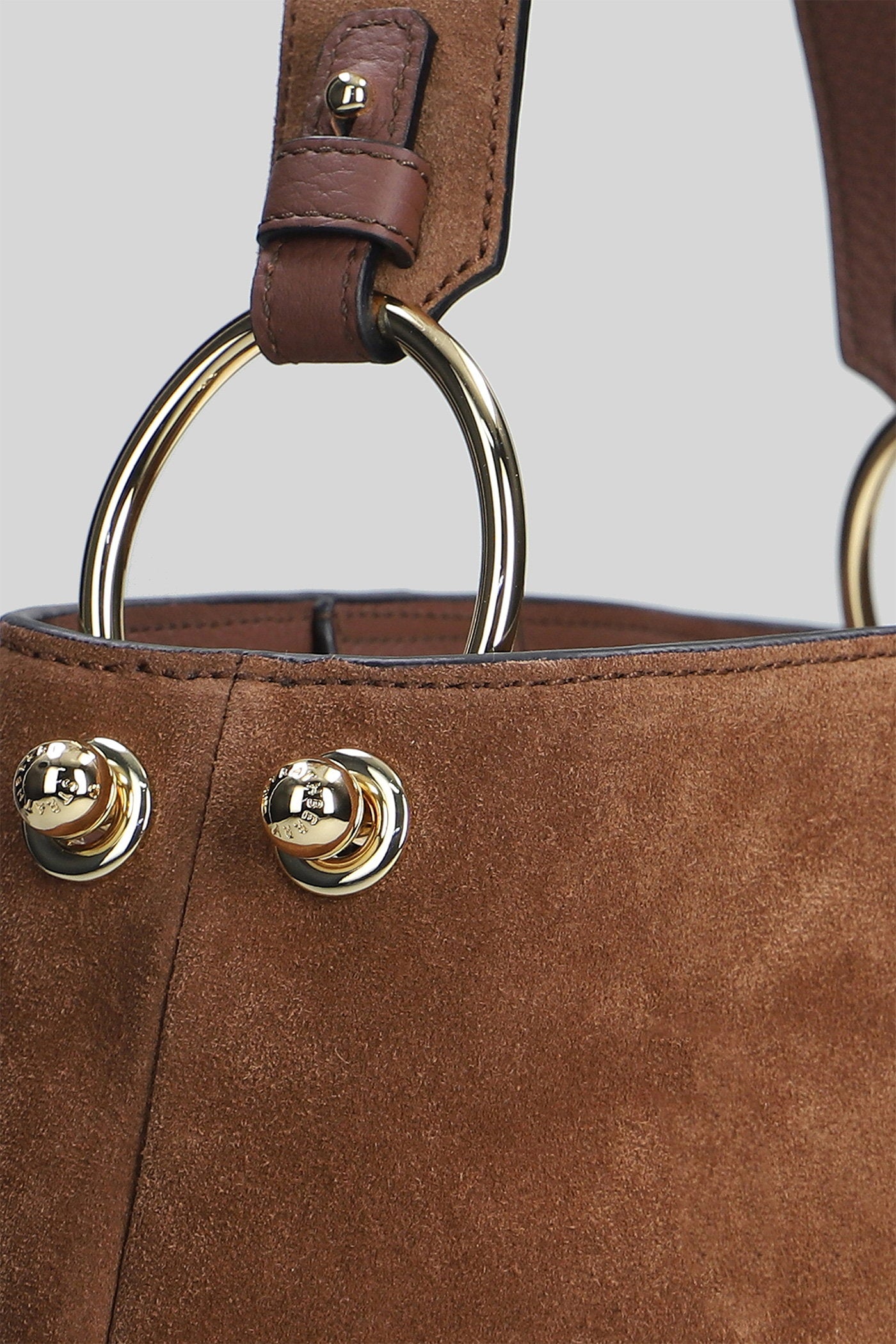 Lana hobo Shoulder bag in brown suede Borse