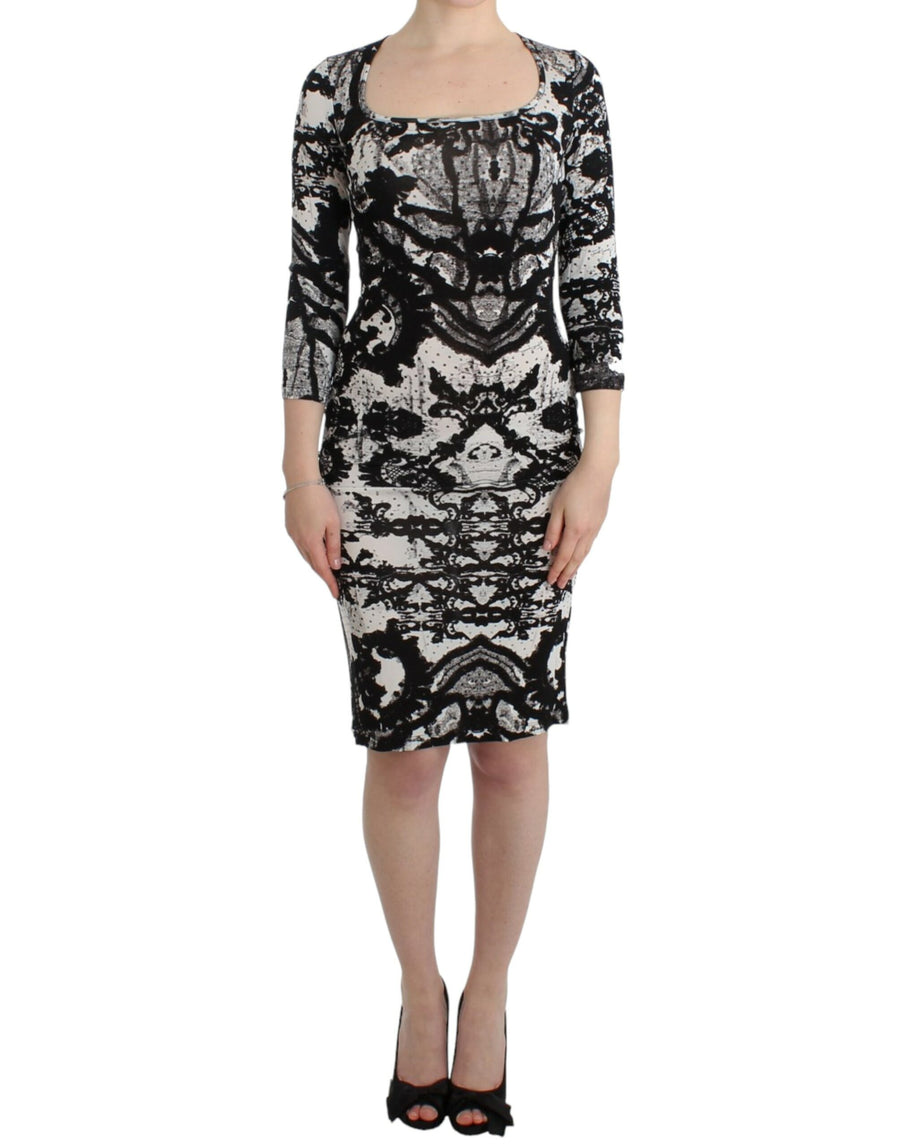 Roberto Cavalli 90% Viscose dress in black