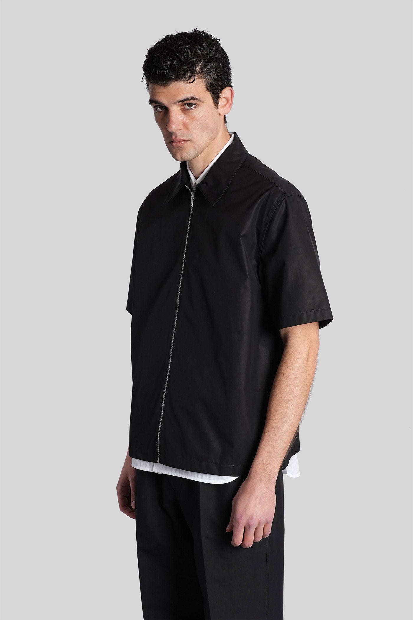 Shirt 201 Black Cotton Abbigliamento