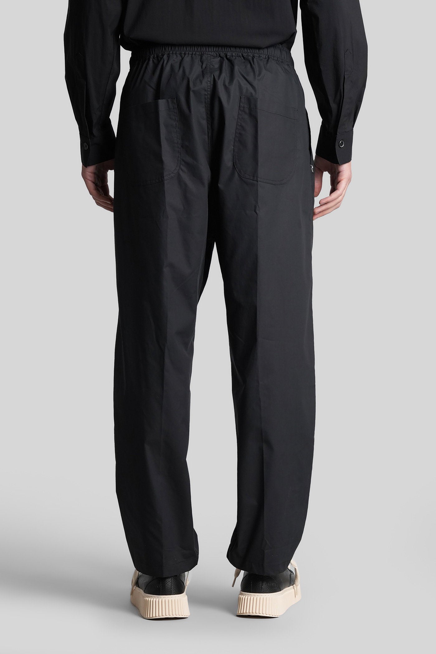 Pants in black cotton Abbigliamento
