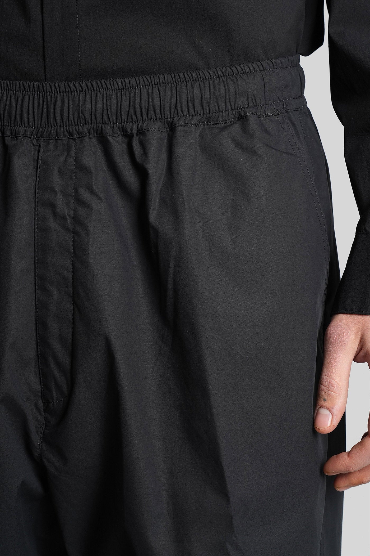 Pants in black cotton Abbigliamento