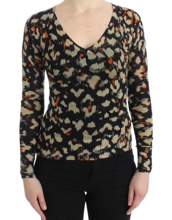 Roberto Cavalli 100% Virgin Wool sweater in black