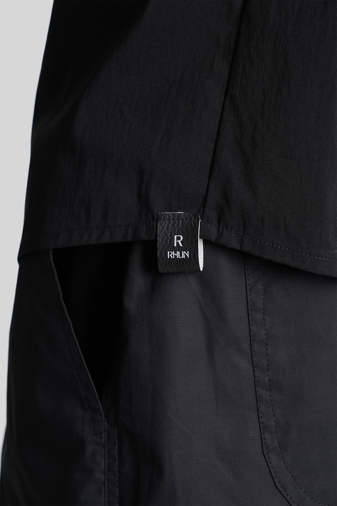 Shirt in black cotton Abbigliamento