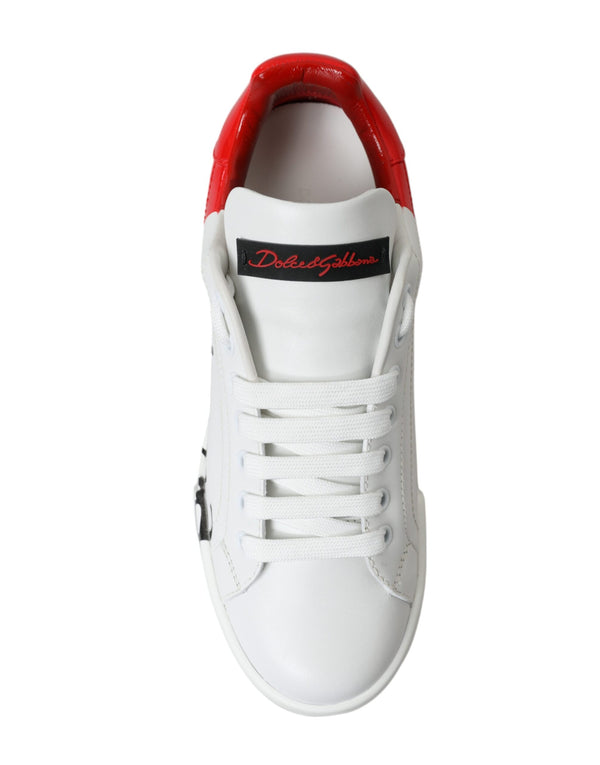 Dolce & Gabbana 100% Leather sneaker in white