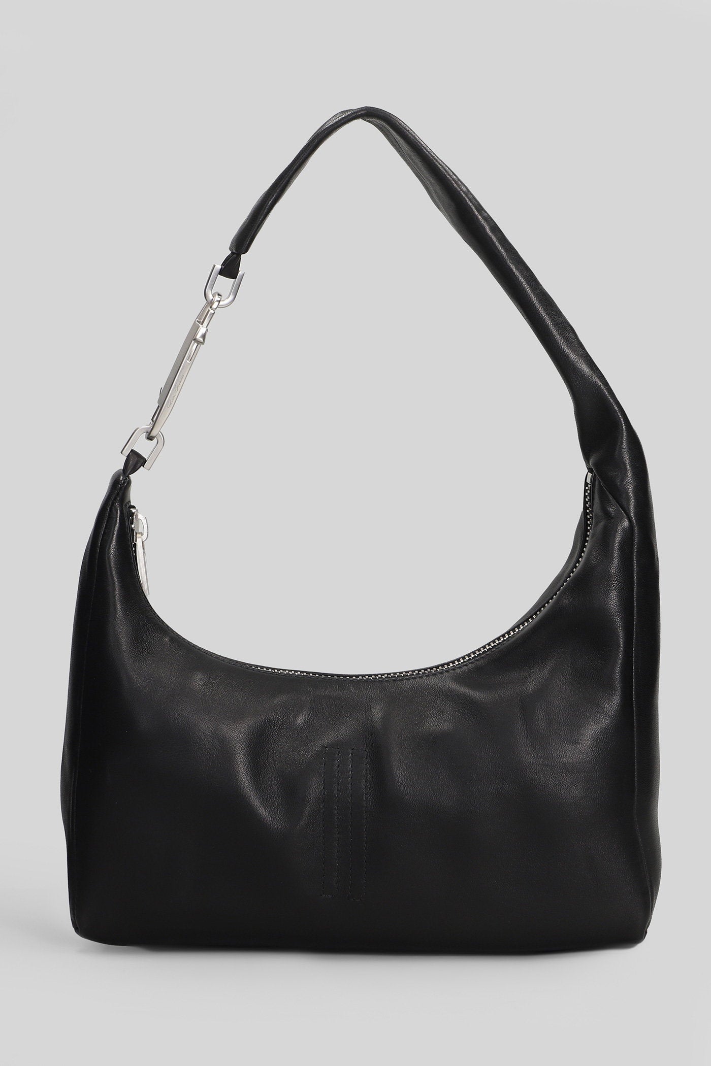 Small gemini Shoulder bag in black leather Borse
