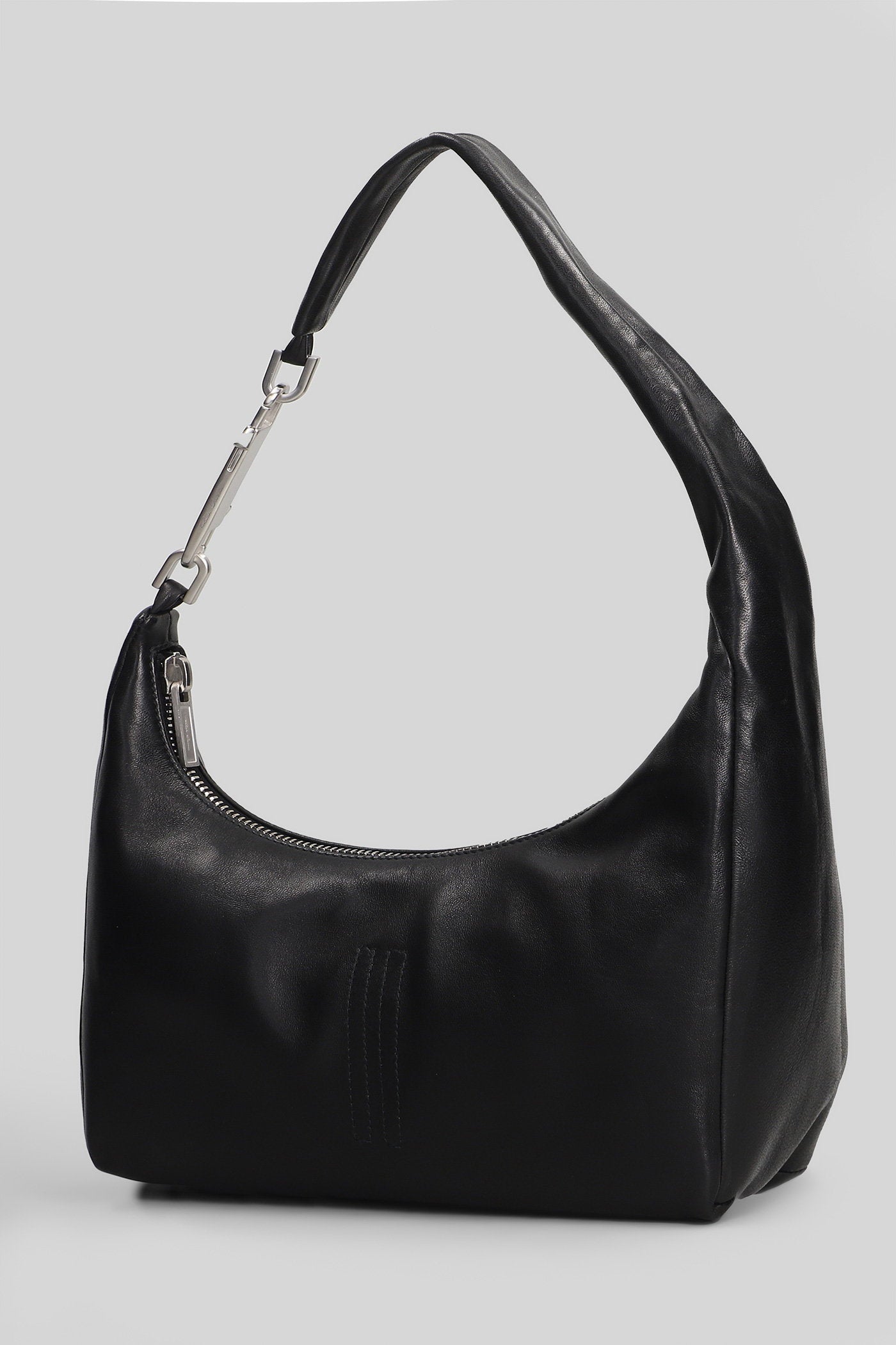 Small gemini Shoulder bag in black leather Borse