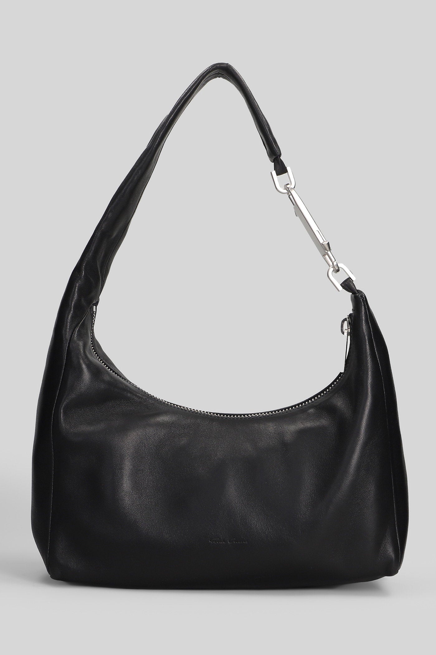 Small gemini Shoulder bag in black leather Borse