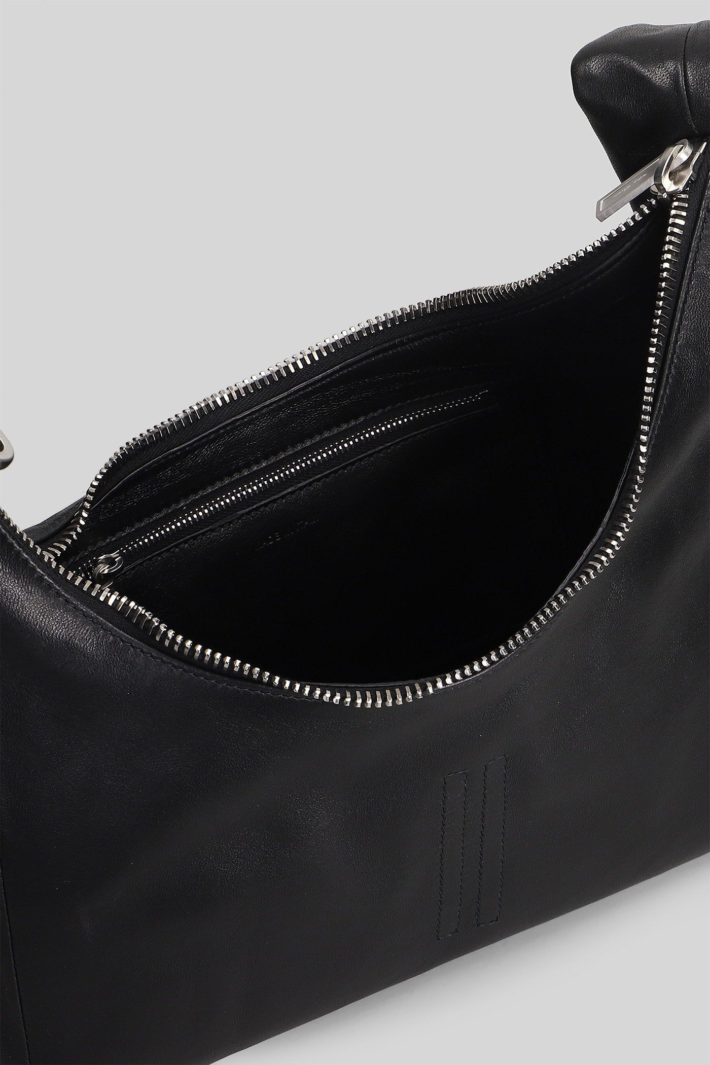 Small gemini Shoulder bag in black leather Borse