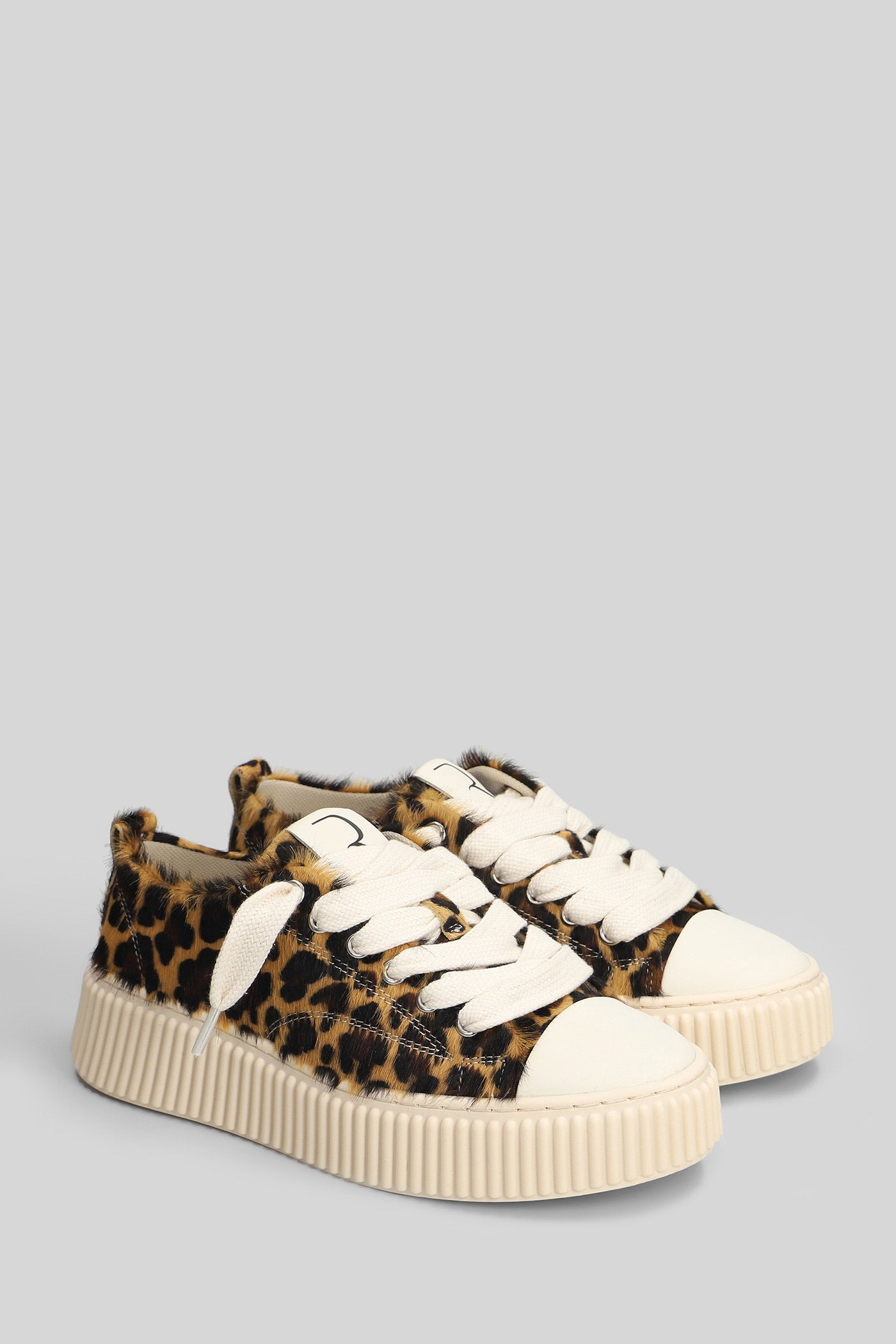 Leopard Sneakers in Animalier pony skin Scarpe