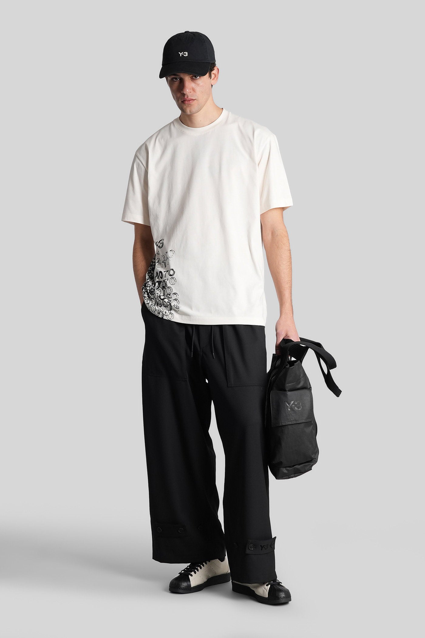 T-Shirt in white cotton Abbigliamento