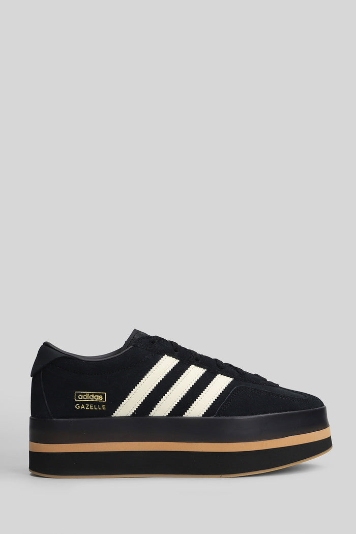 Gazelle Stack Sneakers in black suede Scarpe
