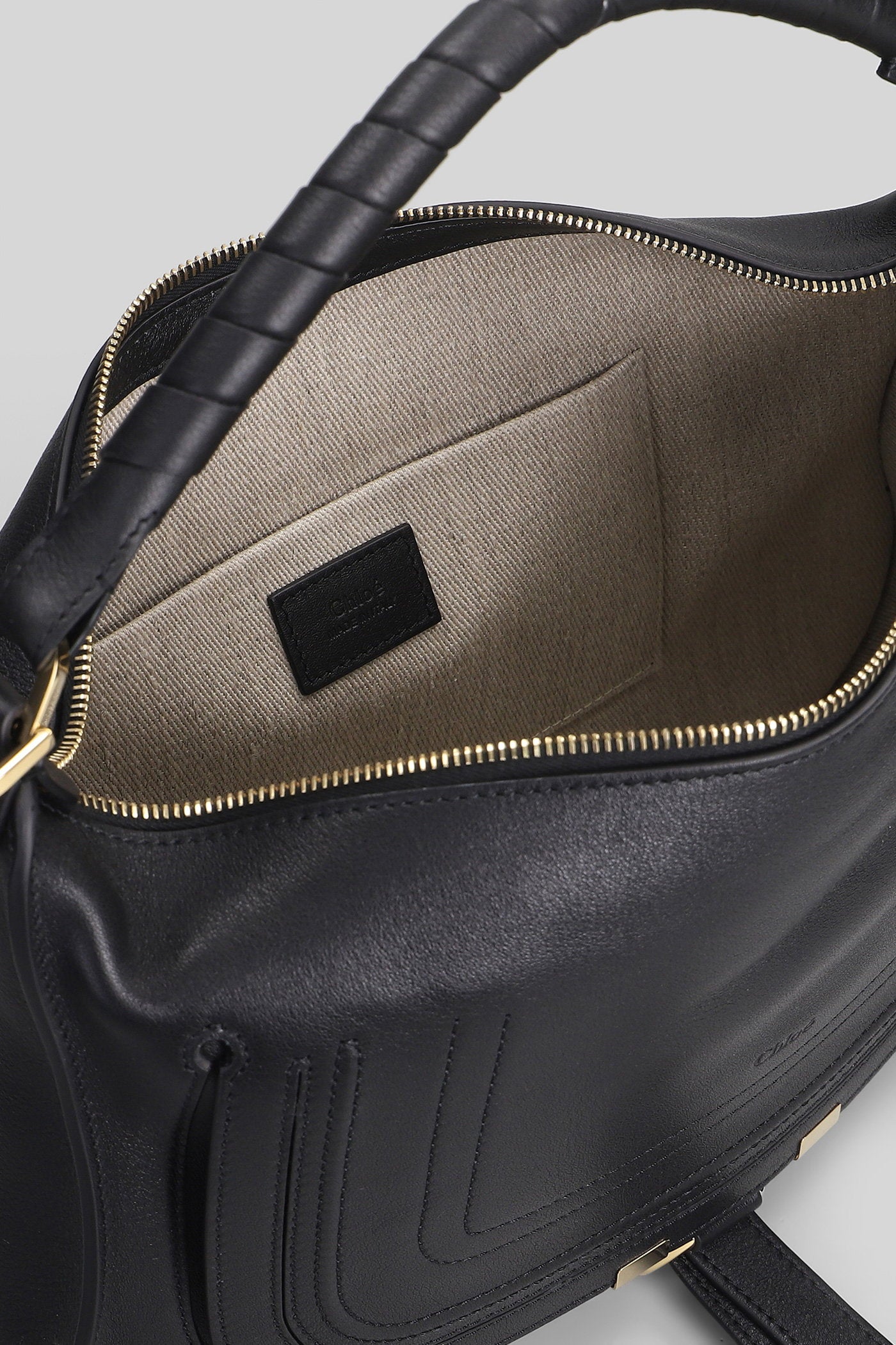 Marcie Shoulder bag in black leather Borse