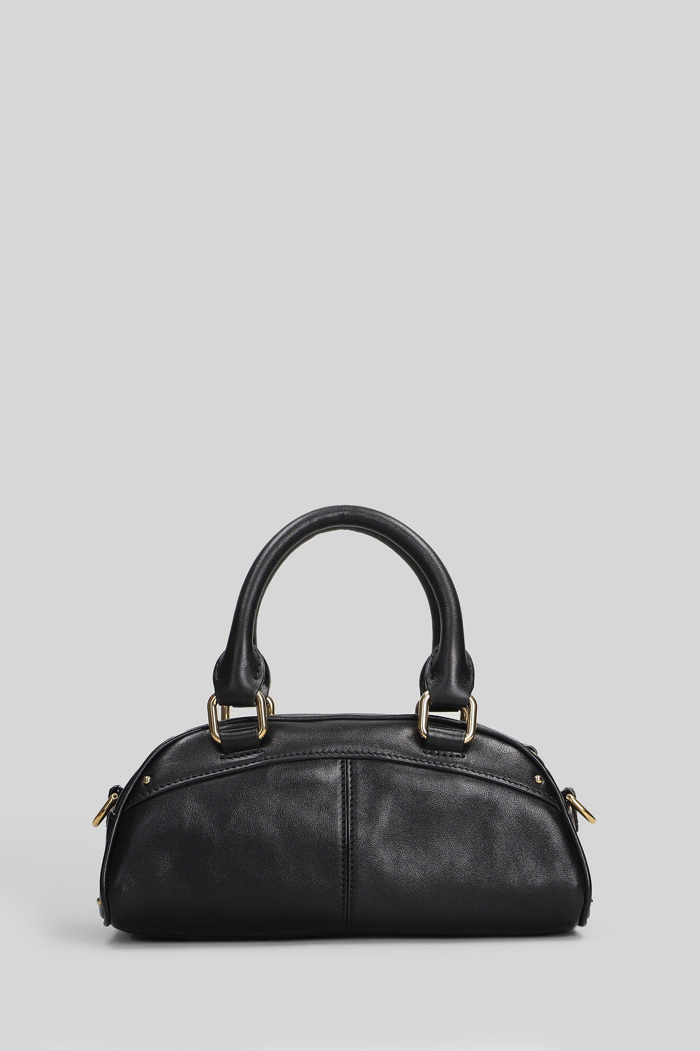 Bowling small bag Shoulder in black leather Borse