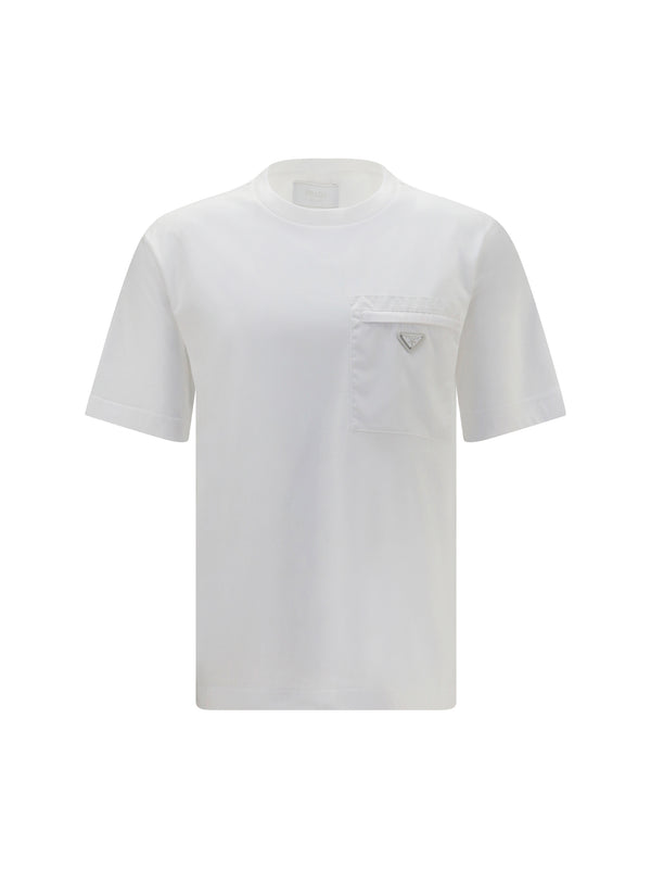 Prada 100% cotton t-shirt in white