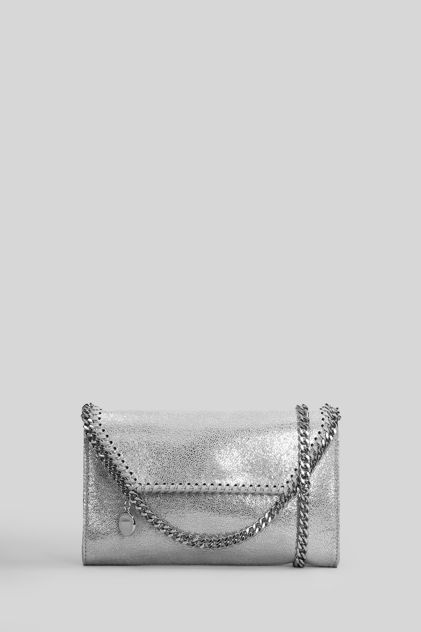 Falabella wallet Shoulder bag in silver polyester Borse