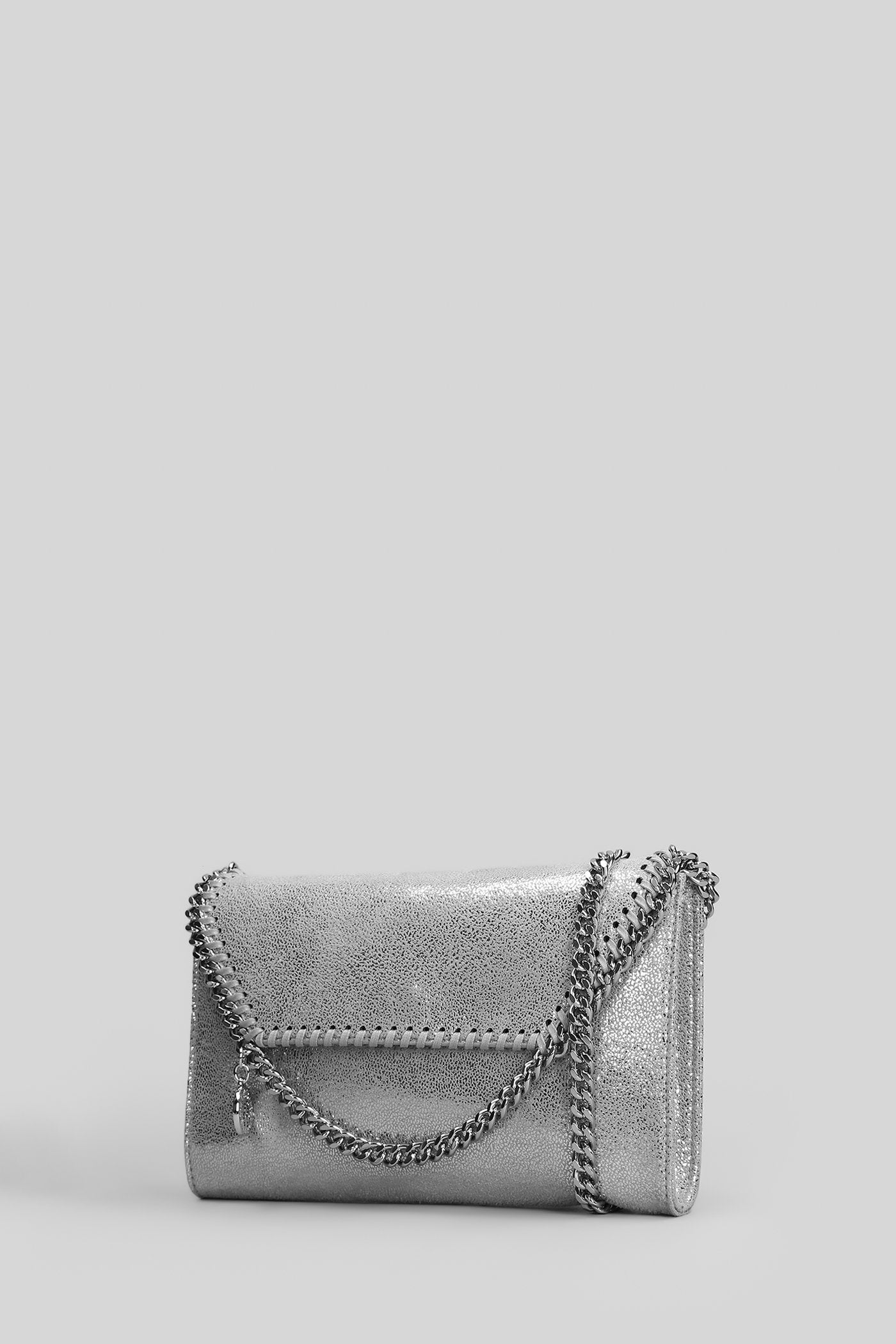 Falabella wallet Shoulder bag in silver polyester Borse