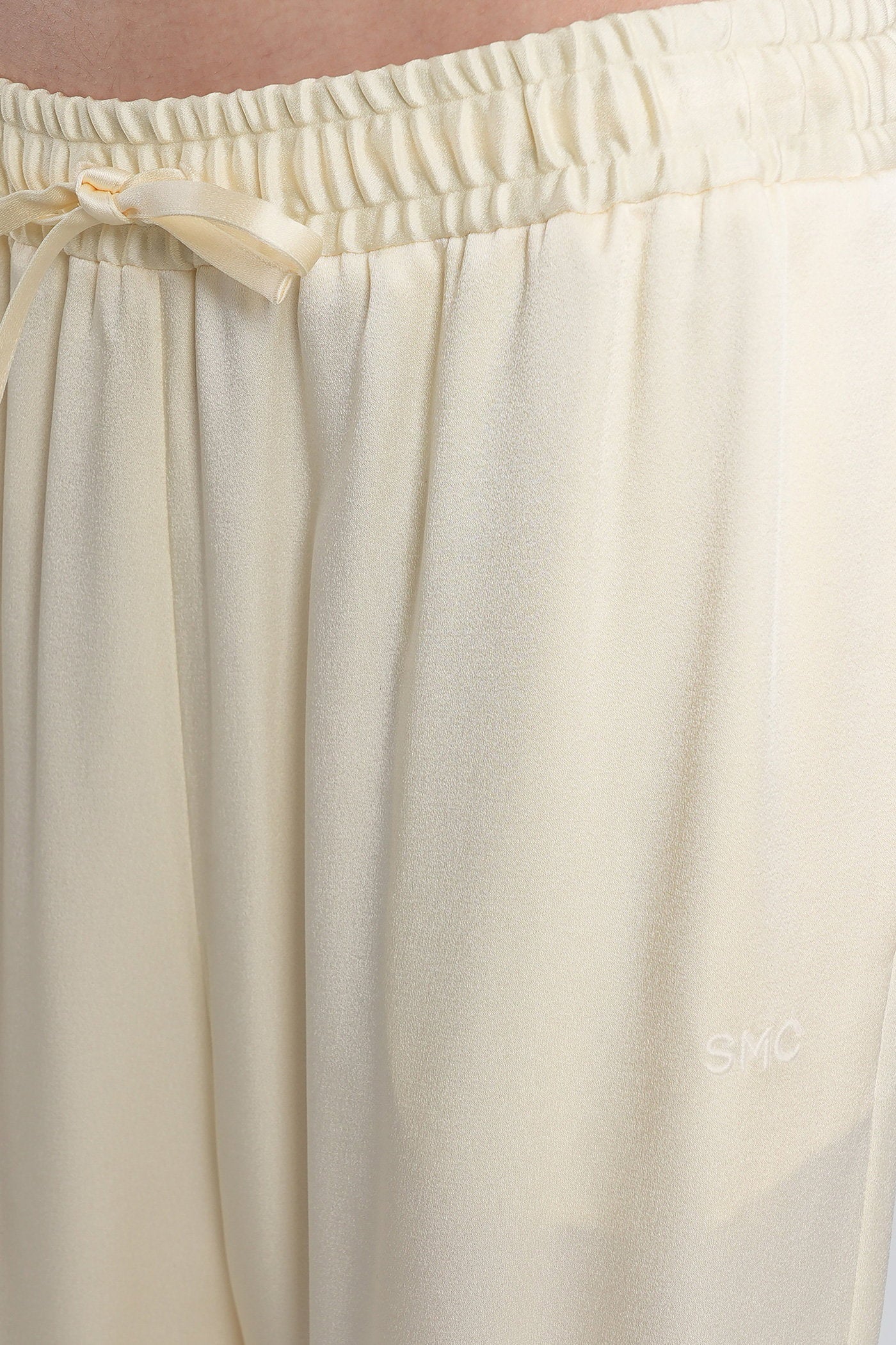 Pants in beige acetate Abbigliamento
