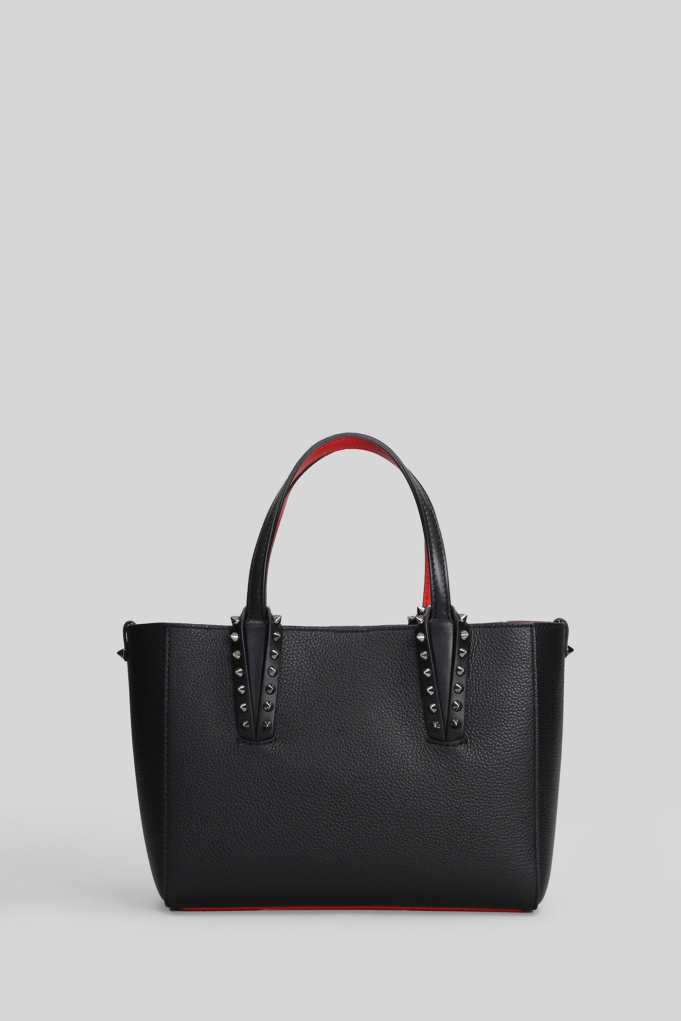Cabata mini Tote in black leather Borse