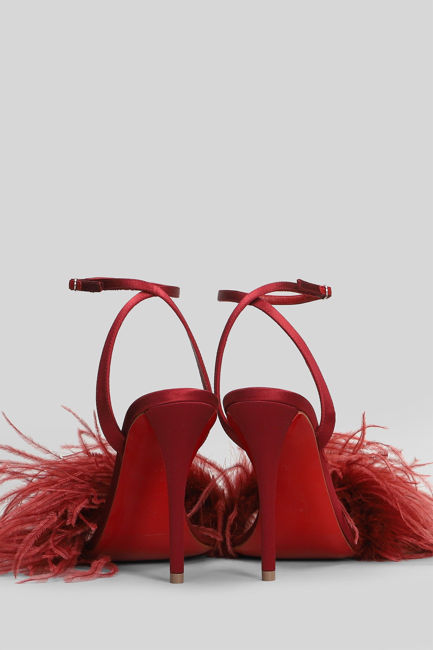 Miss z poupi 100 Sandals in red silk Scarpe