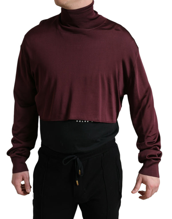 Dolce & Gabbana 100% Viscose sweater in maroon