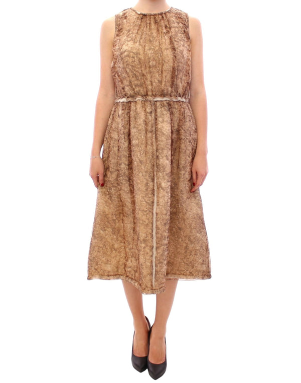 Dolce & Gabbana 100% Silk with 80% Silk dress in brown