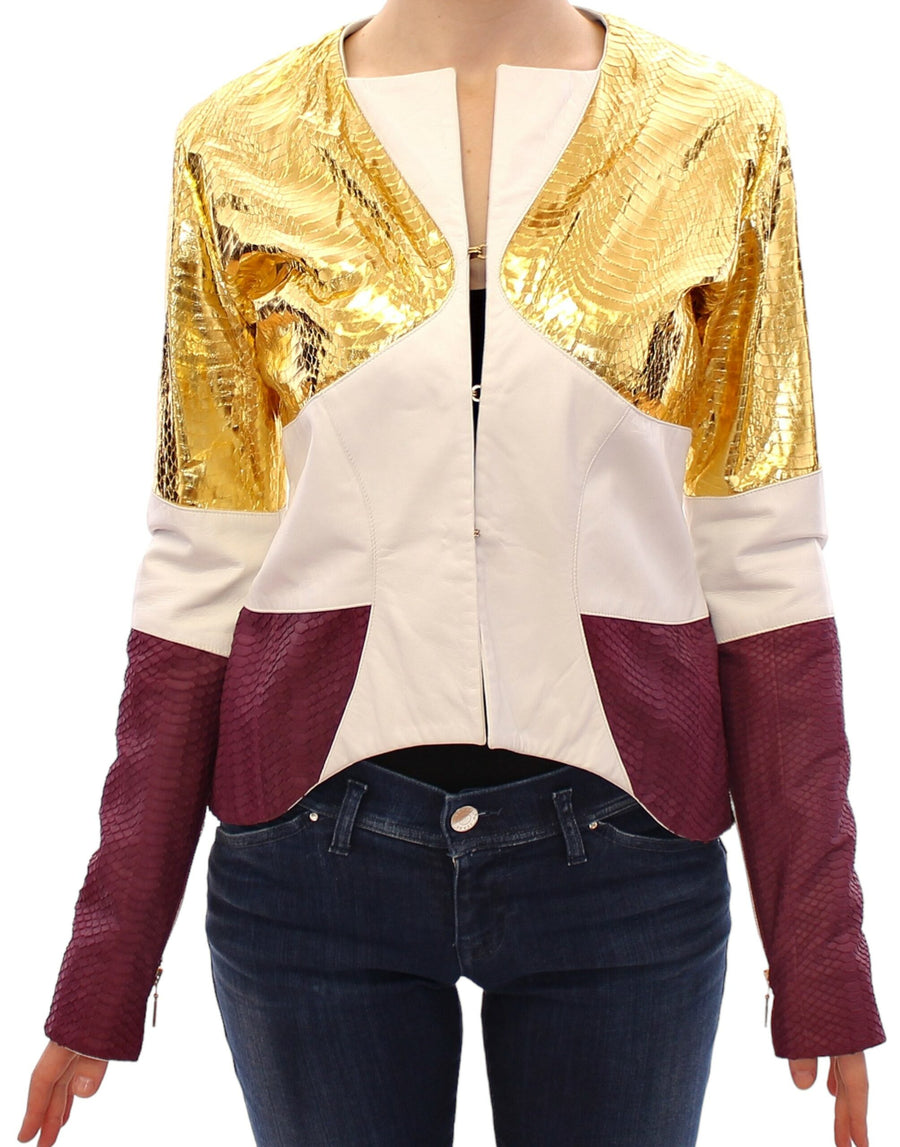 Vladimiro Gioia 100% Leather jacket in white