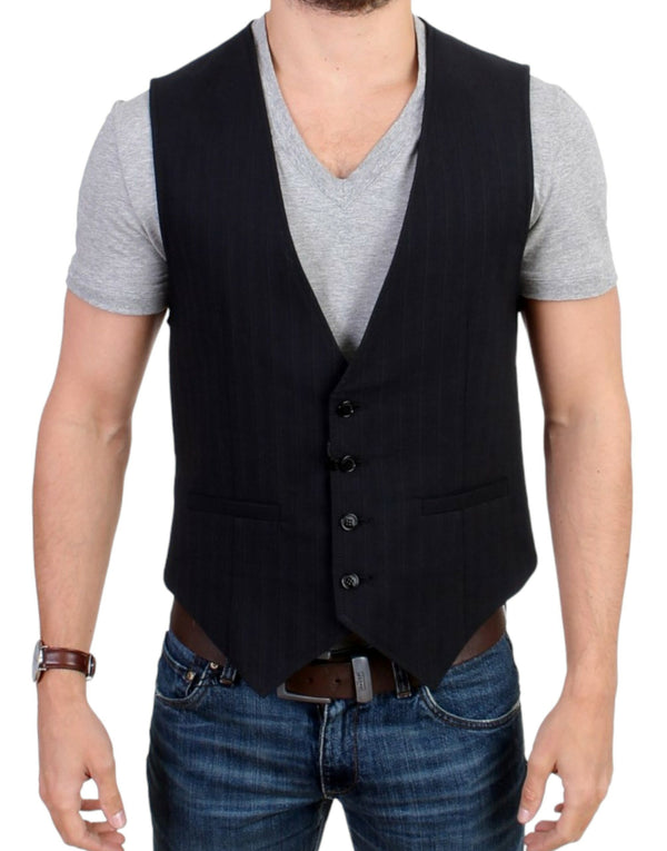 Costume National 74% Cotton vest in black