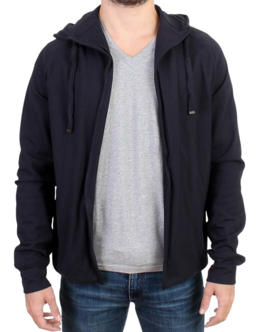Costume National 100% Cotton hoodie in navy
