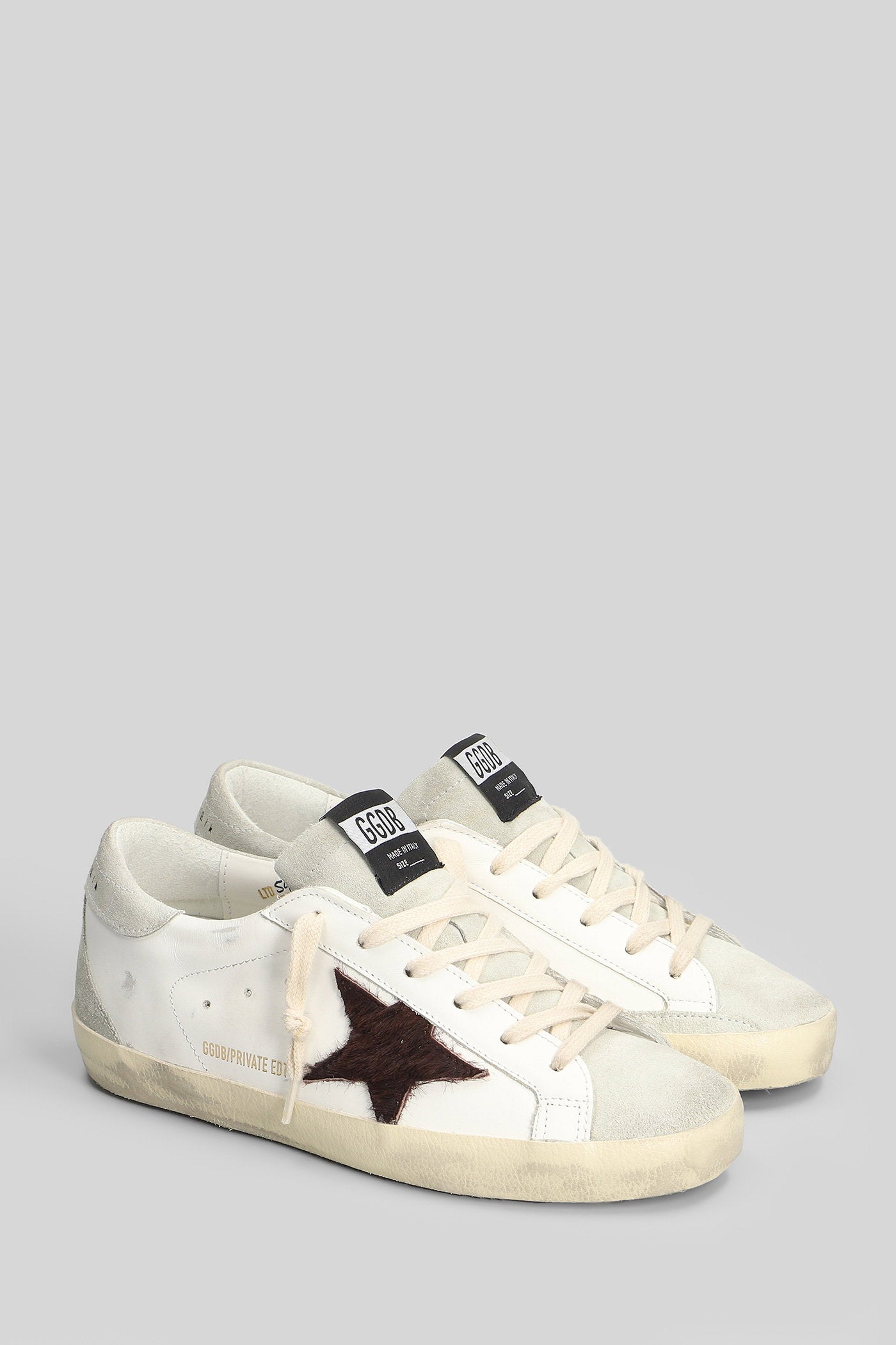 Superstar Sneakers in white suede and leather Scarpe