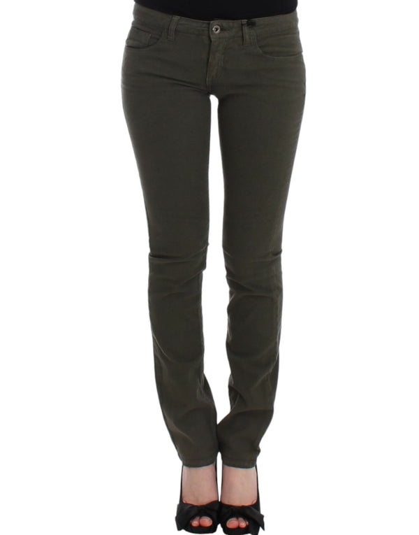 Costume National 97% cotton jeans in green