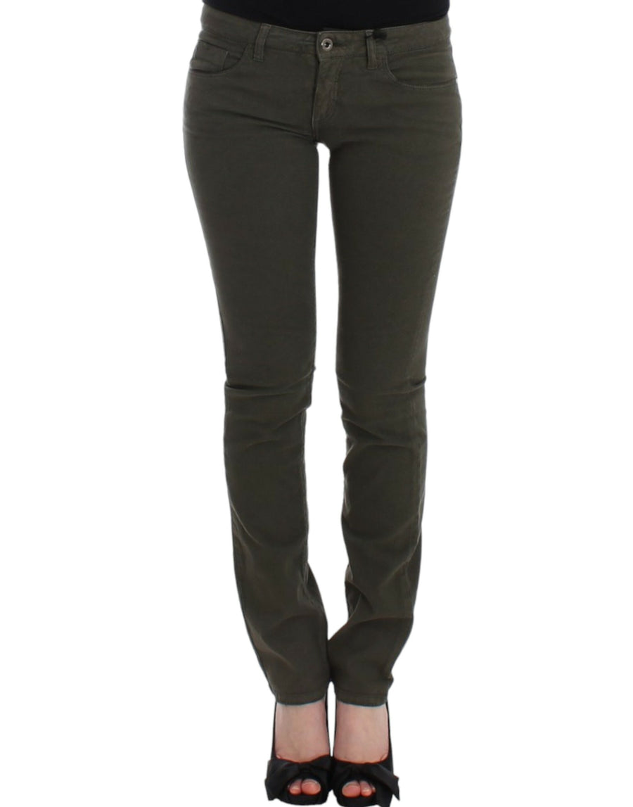 Costume National 97% cotton jeans in green